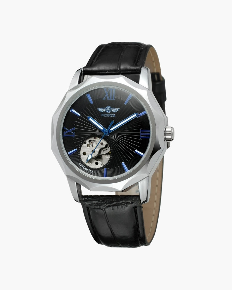 Klassisch Skeleton Zifferblatt Stahl Uhr - Veldorm