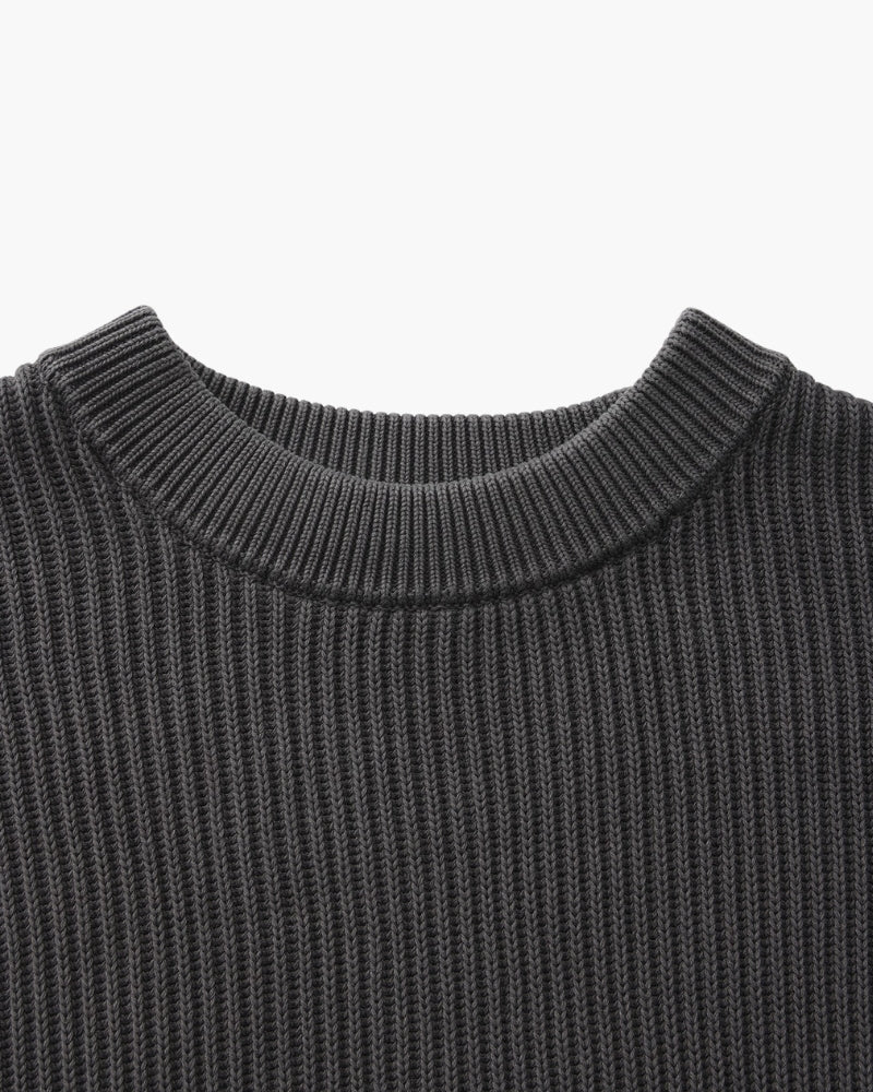 Rib Strick Rundhals - Veldorm