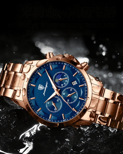 Praezisions Chronograph Stahl Uhr - Veldorm