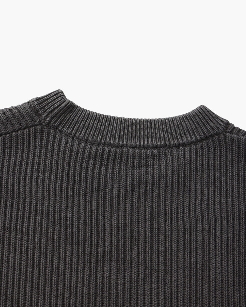 Rib Strick Rundhals - Veldorm