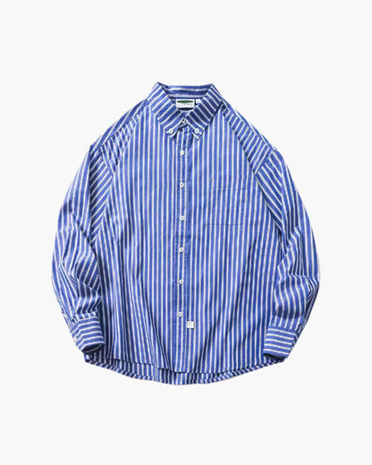 Oversize Gestreift Hemd - Veldorm