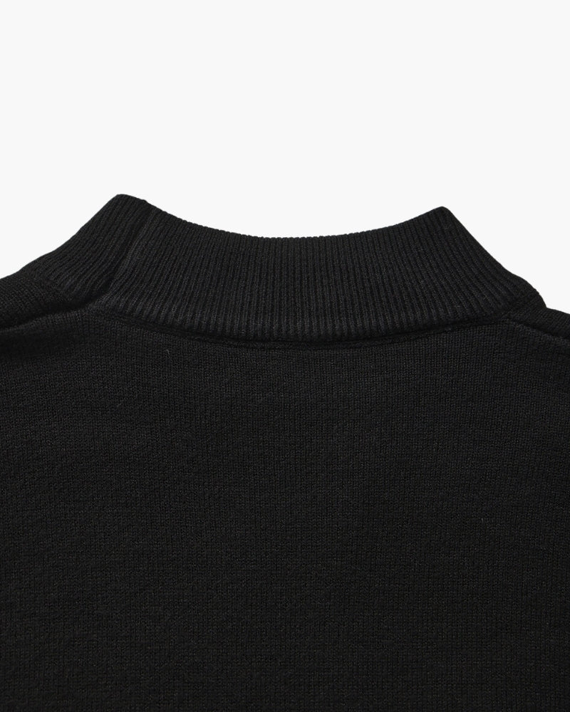 Essential Gerippt Mock Neck Pullover - Veldorm