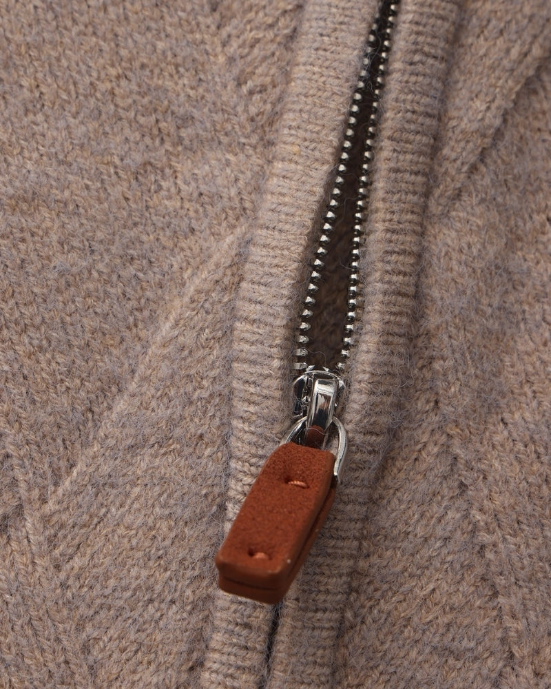 Heritage Diamond Strick Reissverschluss Cardigan - Veldorm