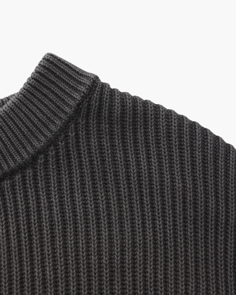 Rib Strick Rundhals - Veldorm