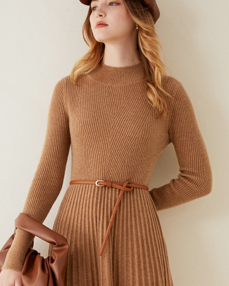 Pure Kaschmir Flare Kleid - Veldorm