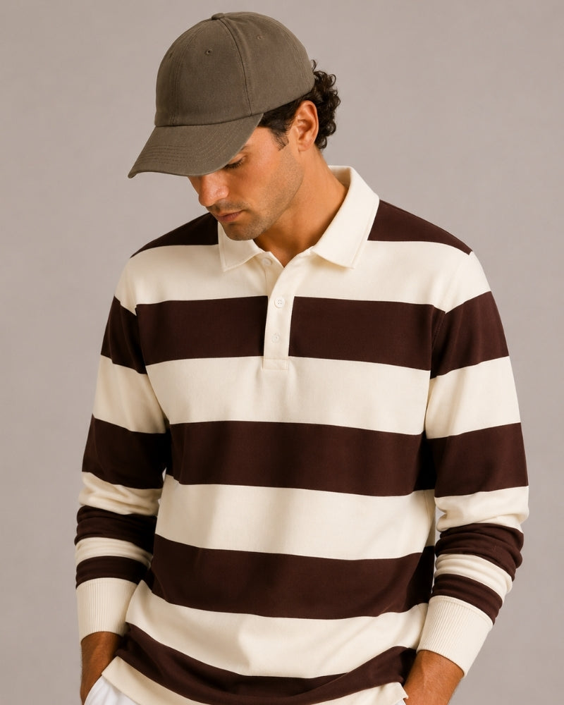 Vintage Streifen Rugby Polo - Veldorm