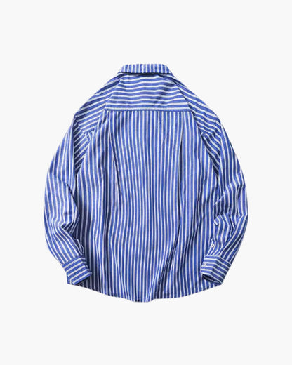 Oversize Gestreift Hemd - Veldorm