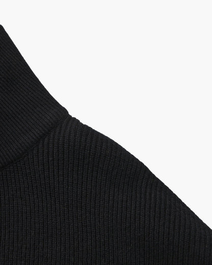 Refined Halb-Reissverschluss Strick Pullover - Veldorm