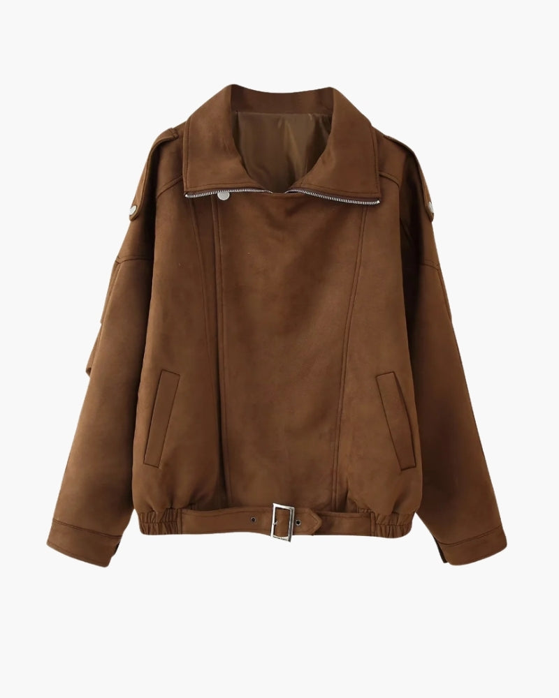 Vintage Wildleder Drape Jacke - Veldorm