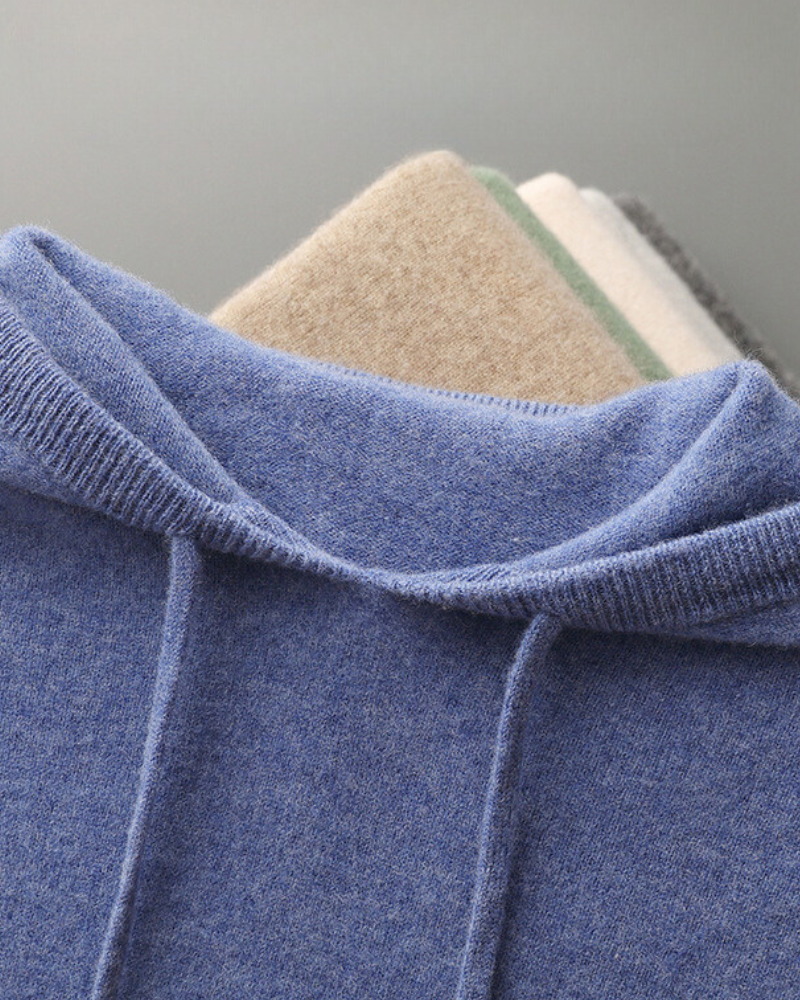100% Kaschmir Hoodie - Veldorm