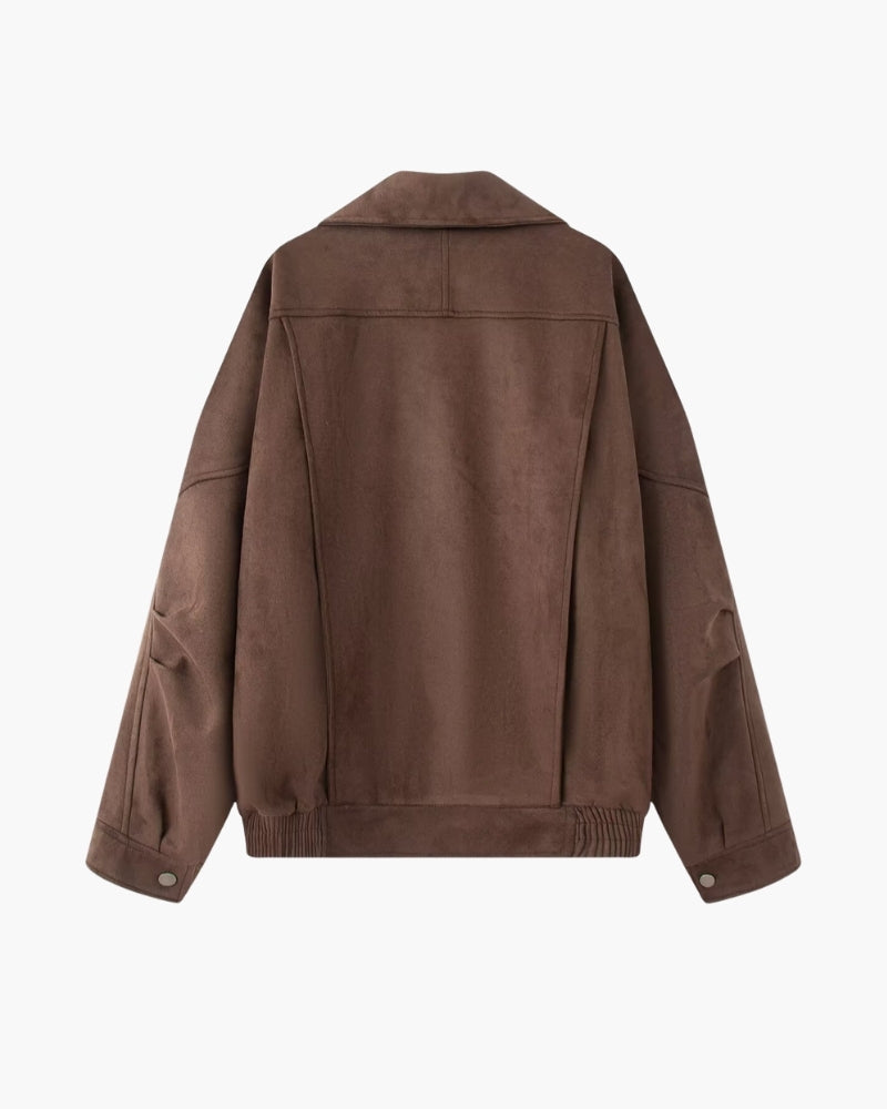 Vintage Wildleder Drape Jacke - Veldorm