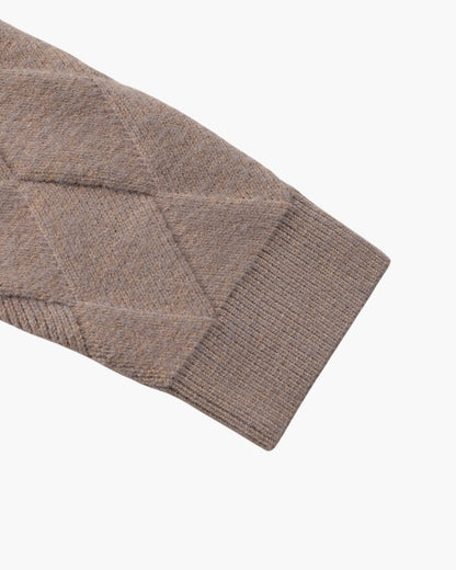 Heritage Diamond Strick Reissverschluss Cardigan - Veldorm