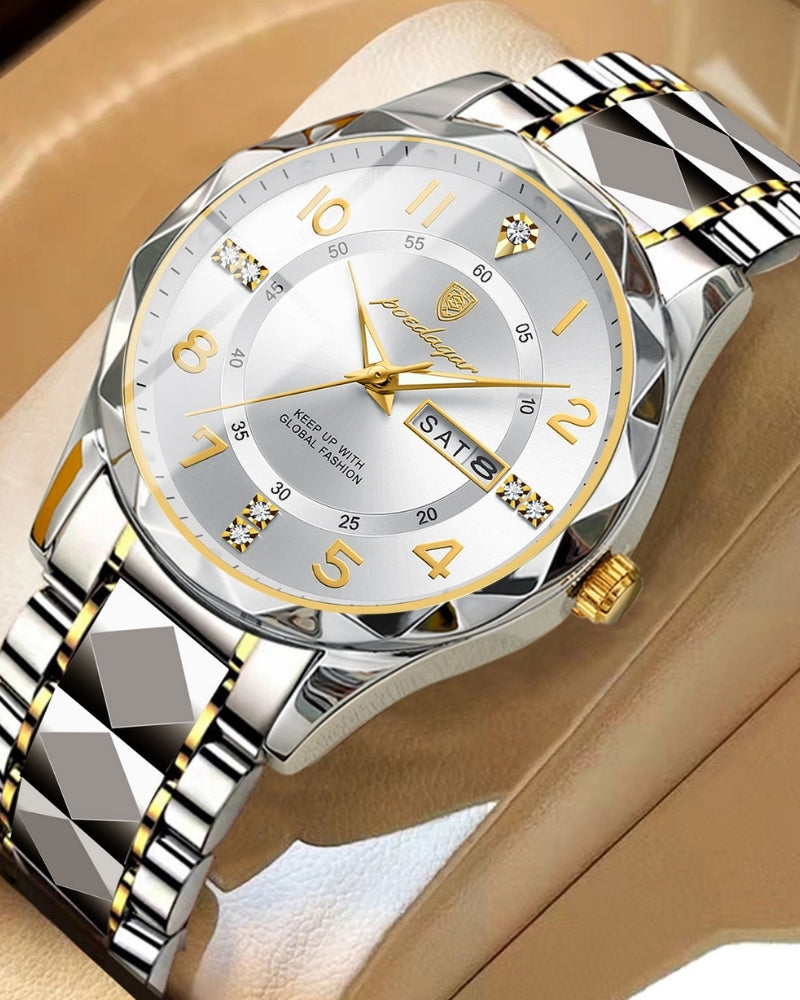 Klassisch Zwei-Ton Stahl Uhr - Veldorm