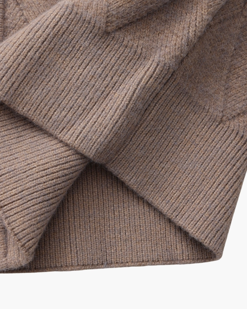 Heritage Diamond Strick Reissverschluss Cardigan - Veldorm