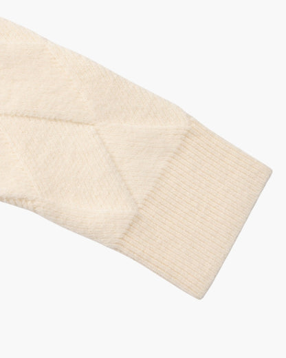 Diamond Strick Rundhals Pullover - Veldorm