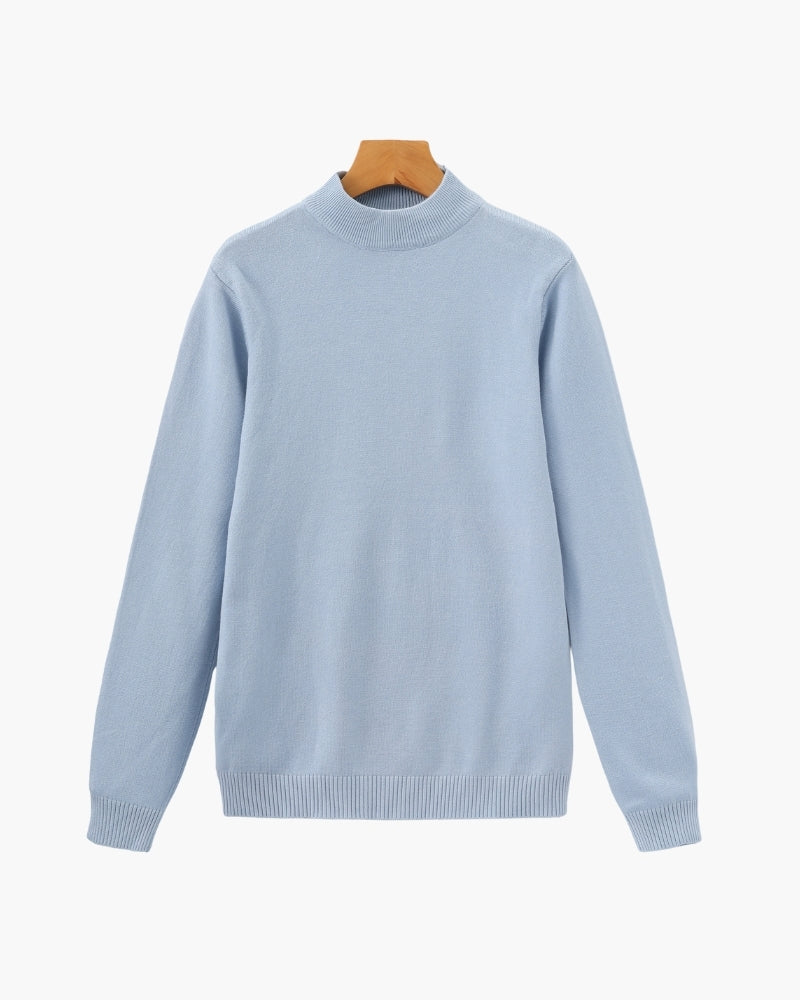 Essential Gerippt Mock Neck Pullover - Veldorm