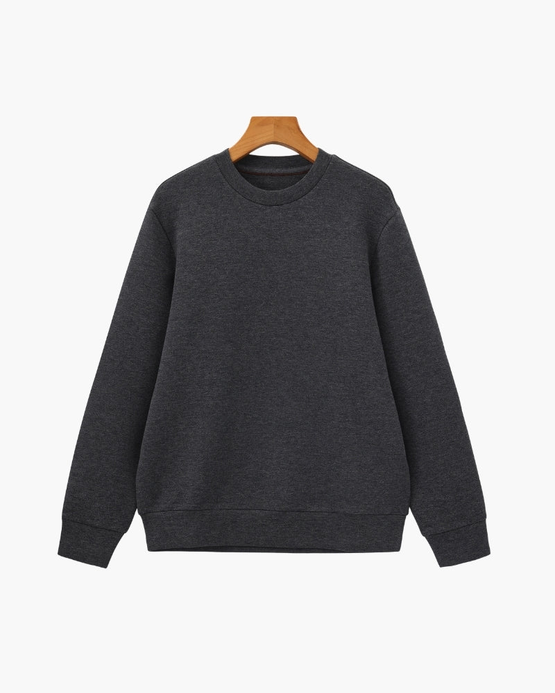 Klassisch Modal Blend Rundhals Sweatshirt - Veldorm