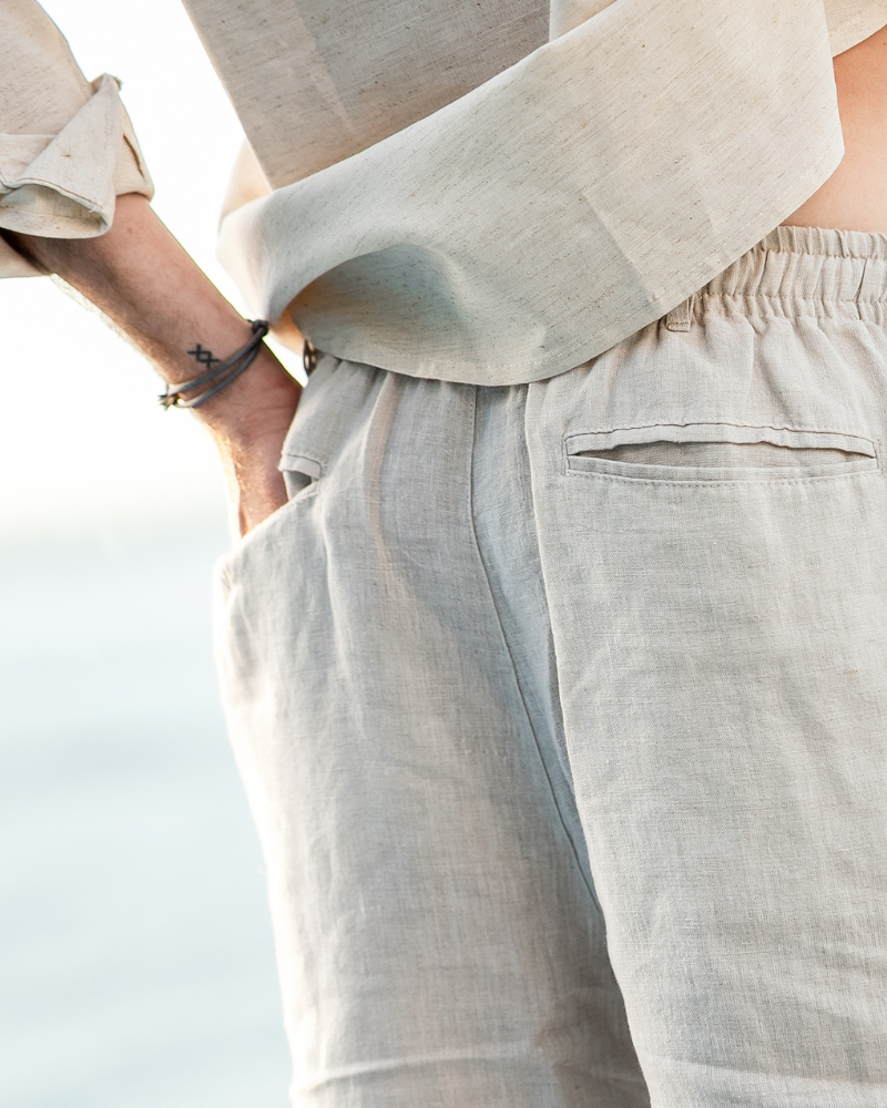 Casablanca - Premium Leinen Shorts - Veldorm