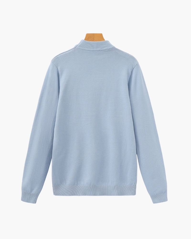 Essential Gerippt Mock Neck Pullover - Veldorm