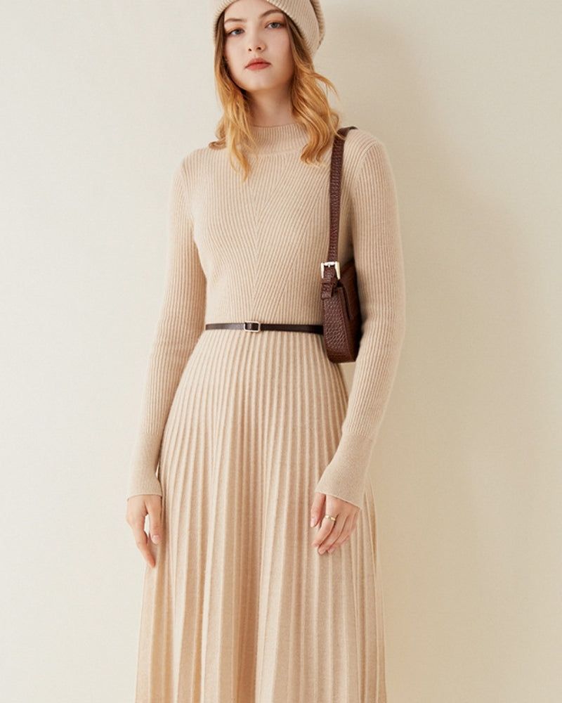 Pure Kaschmir Flare Kleid - Veldorm
