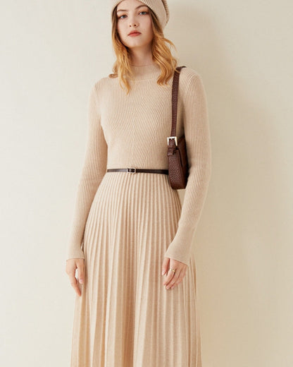 Pure Kaschmir Flare Kleid - Veldorm