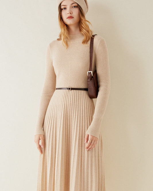 Pure Kaschmir Flare Kleid - Veldorm