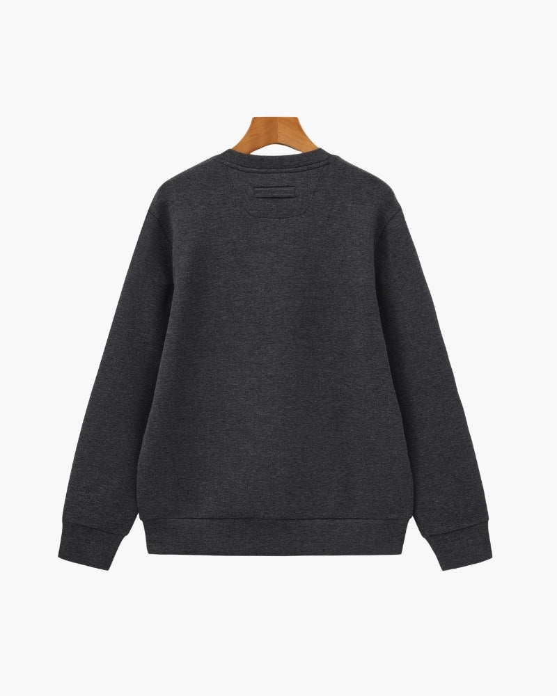 Klassisch Modal Blend Rundhals Sweatshirt - Veldorm