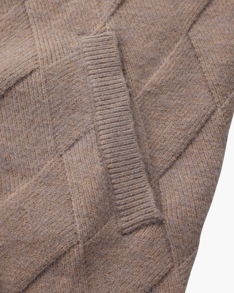 Heritage Diamond Strick Reissverschluss Cardigan - Veldorm