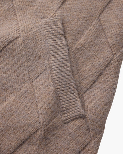 Heritage Diamond Strick Reissverschluss Cardigan - Veldorm