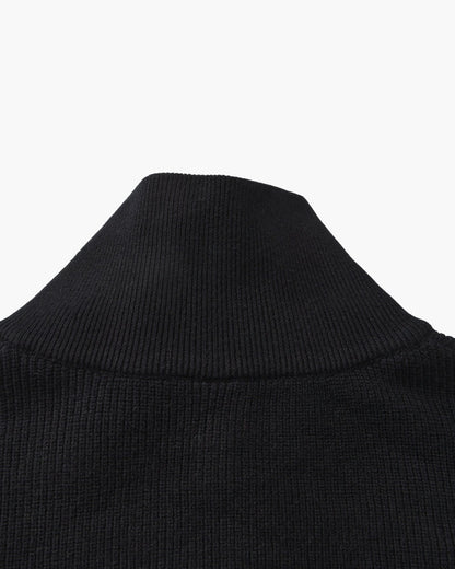 Refined Halb-Reissverschluss Strick Pullover - Veldorm