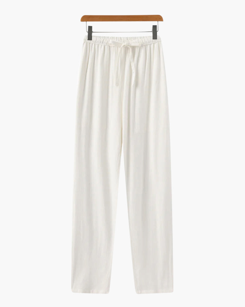 Marrakech - Leinen Pantalon (Schmal Passform) - Veldorm