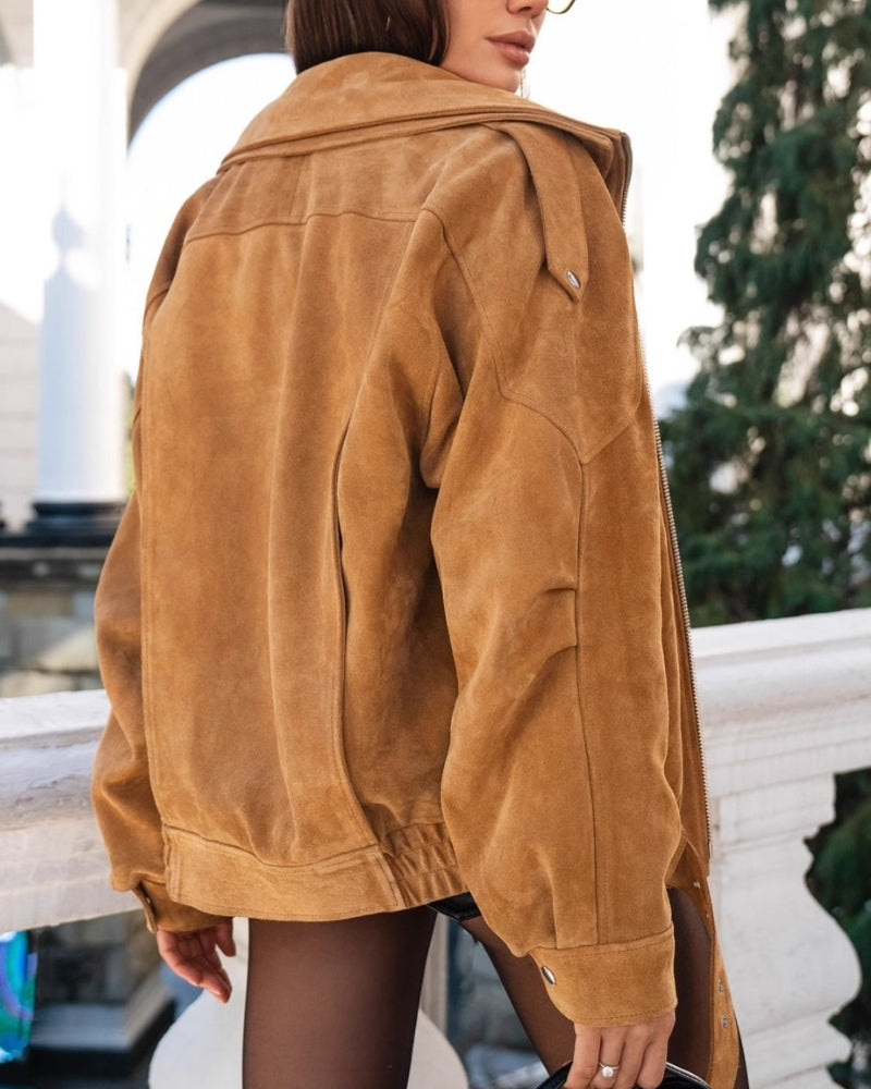 Vintage Wildleder Drape Jacke - Veldorm