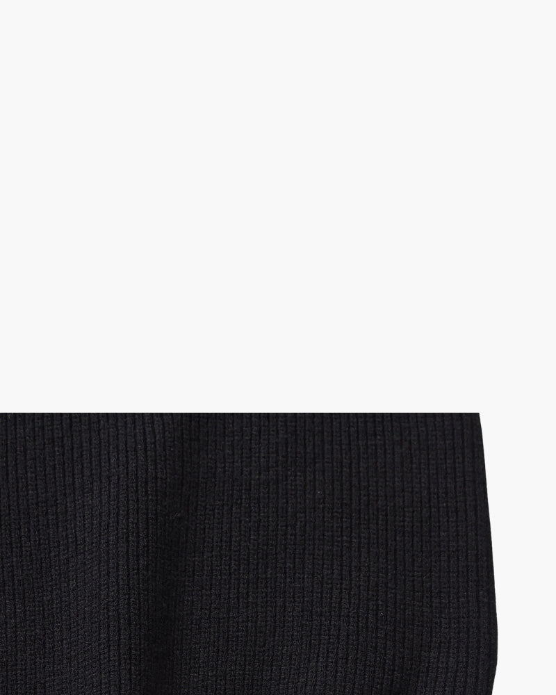 Refined Halb-Reissverschluss Strick Pullover - Veldorm