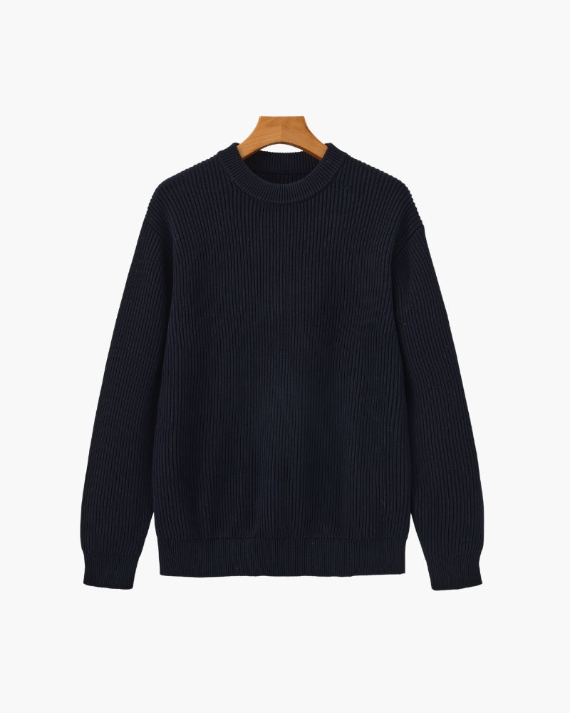 Rib Strick Rundhals - Veldorm