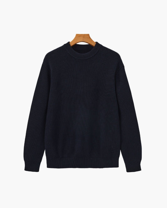 Rib Strick Rundhals - Veldorm