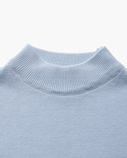 Essential Gerippt Mock Neck Pullover - Veldorm