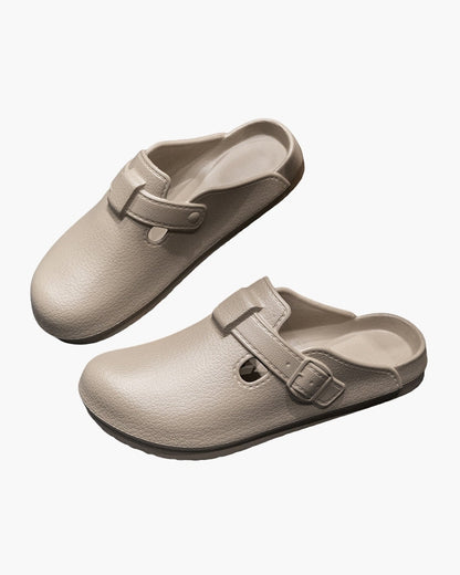 Klassisch Wasserdicht Schnallen Clogs - Veldorm