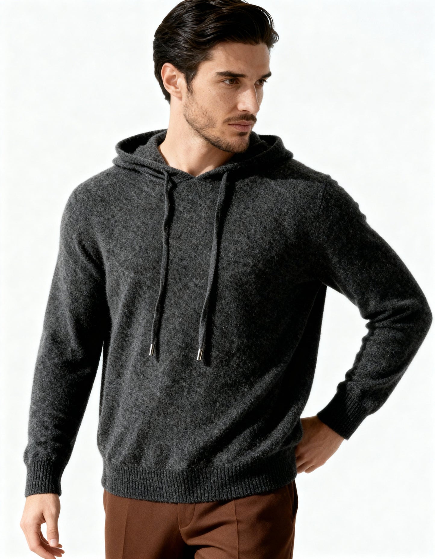 100% Kaschmir Hoodie - Veldorm