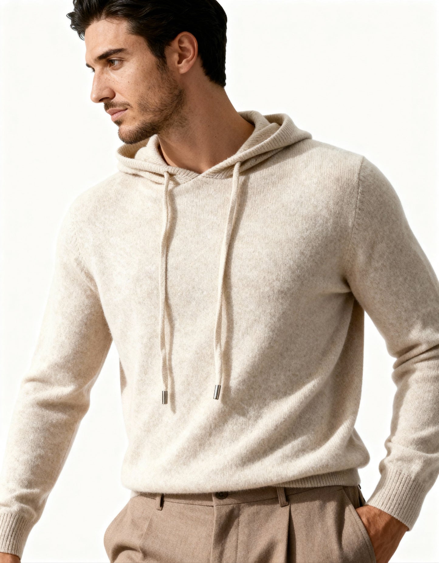100% Kaschmir Hoodie - Veldorm