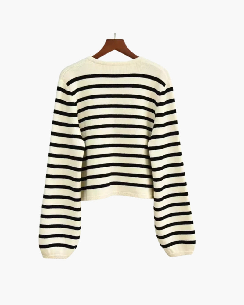Premium Gestreift Wolle Vest - Veldorm