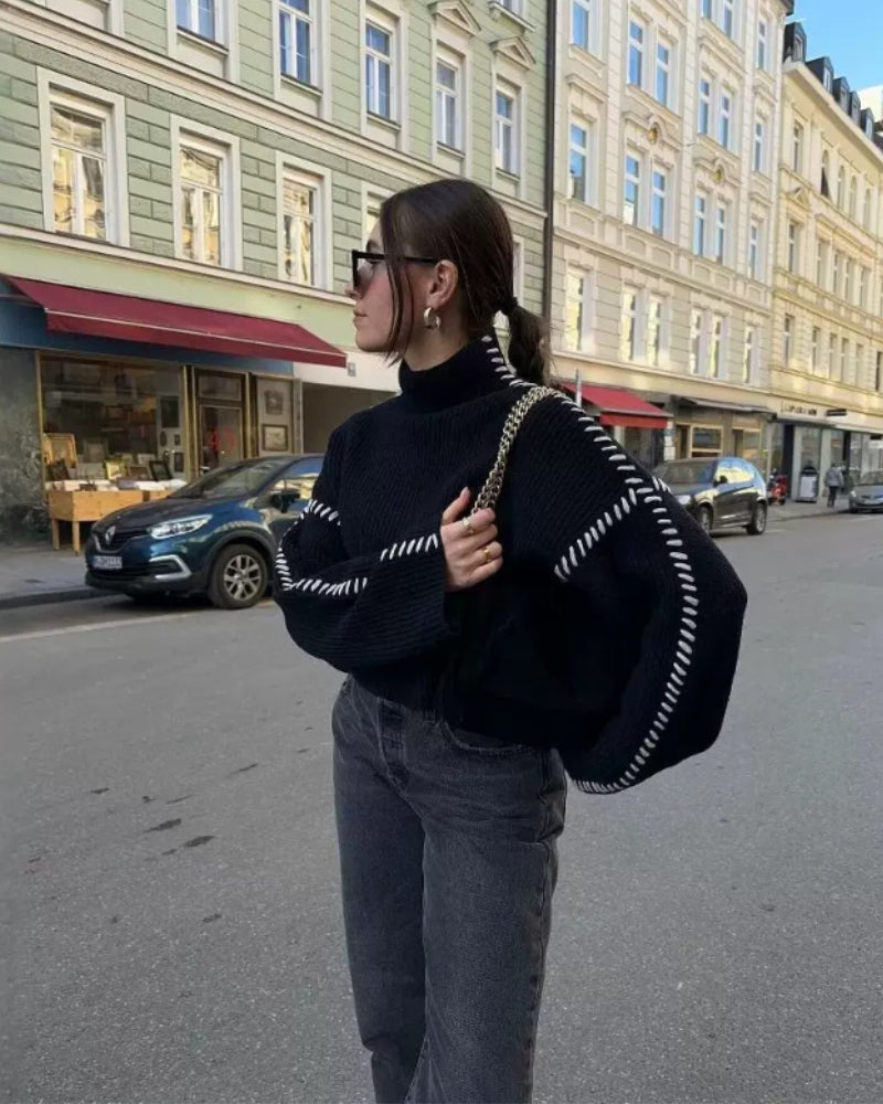 Der Lila Stitch Pullover - Veldorm