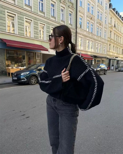 Der Lila Stitch Pullover - Veldorm