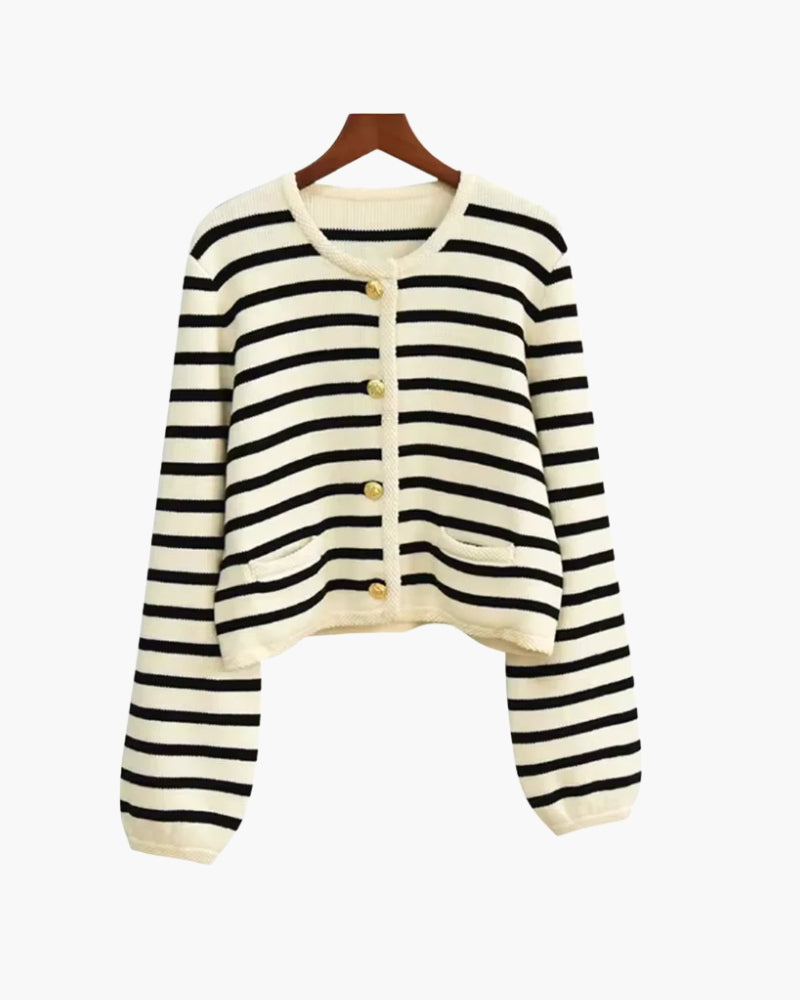 Premium Gestreift Wolle Vest - Veldorm