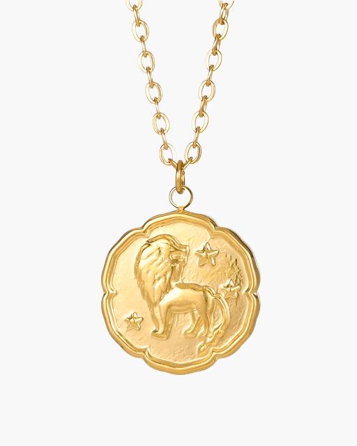 Zodiac Sign Necklace - Gold - Veldorm