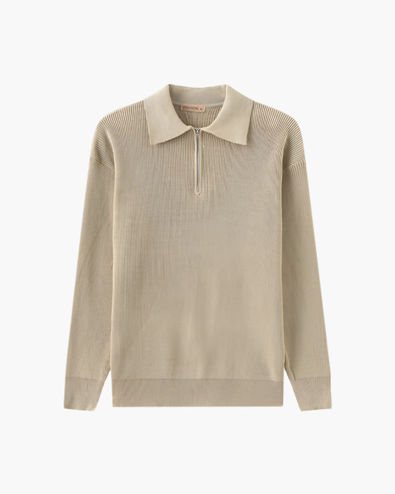 Cesare Halb Reissverschluss Pullover - Veldorm