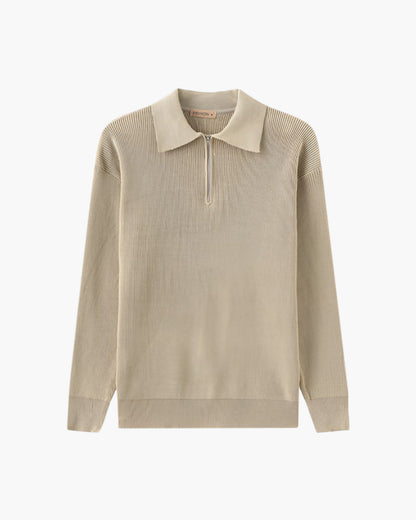 Cesare Halb Reissverschluss Pullover - Veldorm