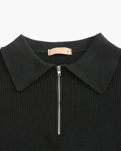 Cesare Halb Reissverschluss Pullover - Veldorm