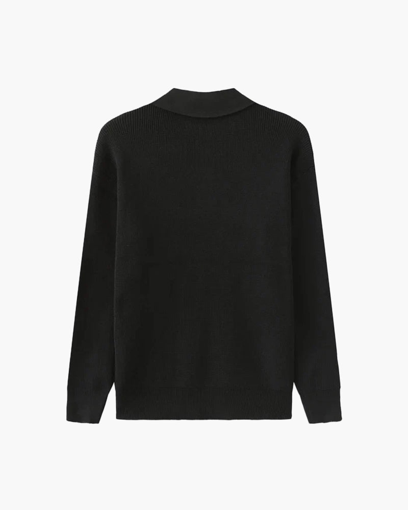 Cesare Halb Reissverschluss Pullover - Veldorm