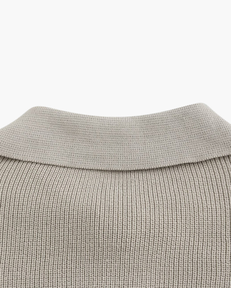 Cesare Halb Reissverschluss Pullover - Veldorm