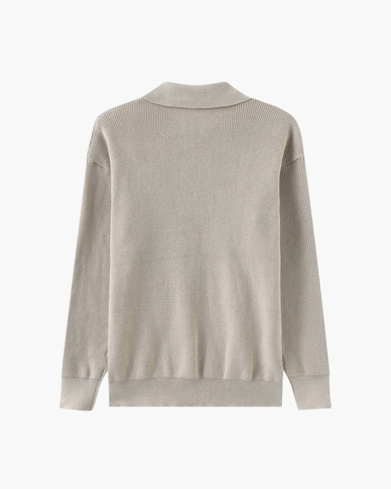 Cesare Halb Reissverschluss Pullover - Veldorm